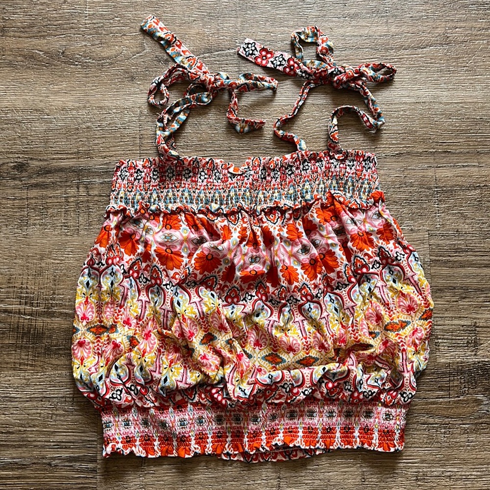 RACHEL ZOE FLORAL TANK/TUNIC WITH STRAPS (NWPT)